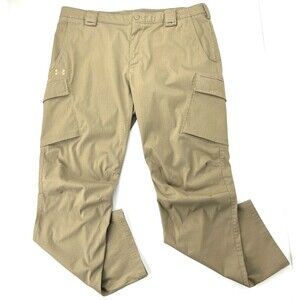 Under Armour Mens Enduro Ripstop Tactical Elite Cargo Pants Tactical Beige 42x34